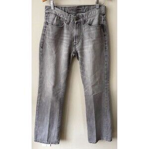 Express Men’s Gray Denim Jeans Straight Leg Regular Fit 31x32 (actual inseam 30)